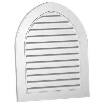 CANPLAS 626110-00 Gable Vent, 21-3/4 in L, 27-1/2 in W, Polypropylene, White