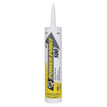 DAP POWER POINT 18700 General-Purpose Sealant, White, 10.1 oz Tube