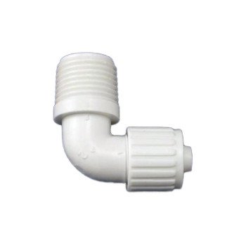 Flair-It PEXLOCK 16799 Pipe Elbow, 3/8 x 1/2 in, MPT, 90 deg Angle