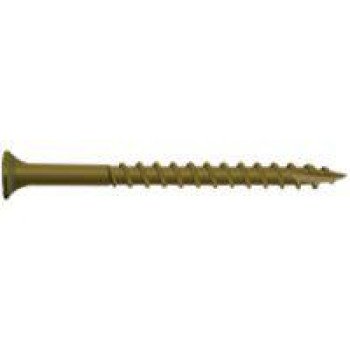 Camo 0356070 Deck Screw, #7 Thread, 1-1/4 in L, Bugle Head, Star Drive, Type 17 Slash Point, Carbon Steel, 100/PK