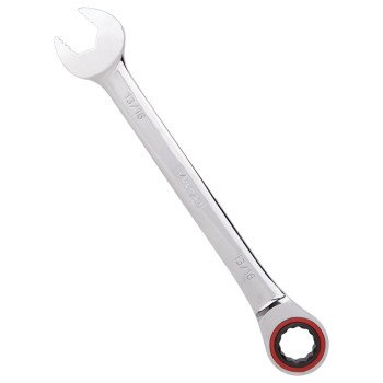 Vulcan PG13/16 Combination Wrench, SAE, 13/16 in Head, Chrome Vanadium Steel, Polished Mirror