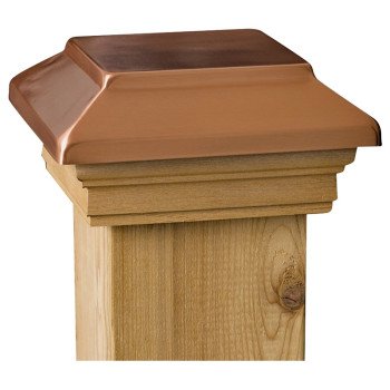 Maine Ornamental 72302 Post Cap, 4 in L, 4 in W, Wood