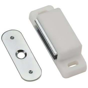 National Hardware V713 Series N149-898 Magnetic Catch, Nylon/Steel, White