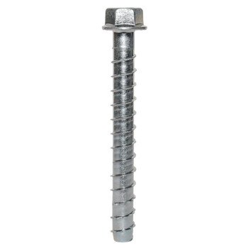 Simpson Strong-Tie Titen HD THDB62600HF1 Screw, 5/8 in Thread, 6 in L, Washer Head, Hex Drive, Carbon Steel, Zinc