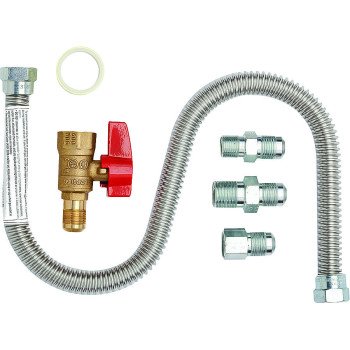 Mr. Heater F271239 Gas Hookup Kit, 1-Stop, Universal, Brass/Stainless Steel