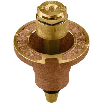 Orbit 54072 Sprinkler Head with Nozzle, 1/2 in Connection, FNPT, 15 ft, Brass