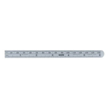 General 305ME Precision Measuring Ruler with Graduations, SAE/Metric Graduation, Stainless Steel, Black, 15/32 in W