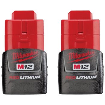 Milwaukee 48-11-2411 Rechargeable Battery Pack, 12 V Battery, 1.5 Ah, 1/2 hr Charging