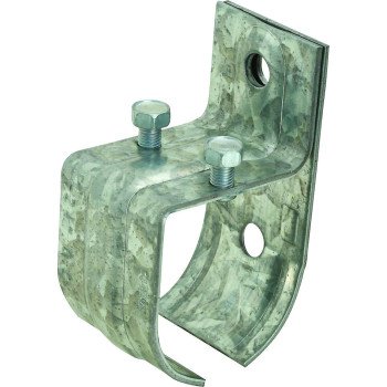 National Hardware N100-007 Round Rail Splice Bracket, 2-13/16 in W x 2 in D x 4-5/16 in H Dimensions, Steel, Zinc