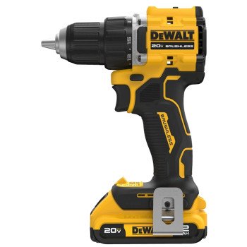 DEWALT ATOMIC COMPACT Series DCD794D1 Drill Driver Kit, Battery Included, 20 V, 2 Ah, 1/2 in Chuck, Keyless Chuck