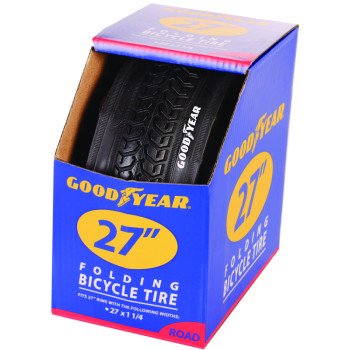 Kent 91063 Road Tire, Folding, Black, For: 27 x 1-1/4 in Rim