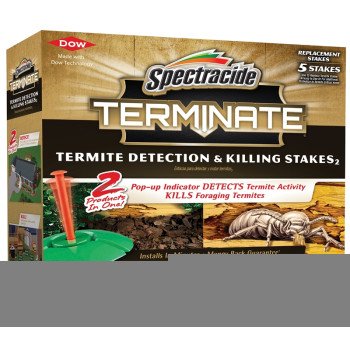 Spectracide HG-96116 Termite Detection and Killing Stake, Solid, Odorless, Brown/Tan