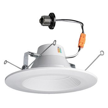 ETI Color Preference Series DL-6-80-902-SV-D Recessed Retrofit Downlight, 65 W, 120 V, LED Lamp, Acrylic, White