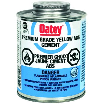 Oatey 48904/31500 Solvent Cement, Liquid, Yellow, 118 mL