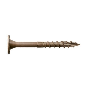 Simpson Strong-Tie Strong-Drive SDWS SDWS22300DB-RP1 Timber Screw, 3 in L, Serrated Thread, Washer Head, Steel