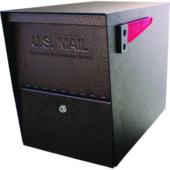 Mail Boss Packagemaster Series 7208 Mailbox, Steel, Bronze, 11-1/4 in W, 21 in D, 13-3/4 in H