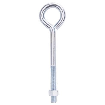 ProSource LR289 Eye Bolt, 12.8 mm Thread, Machine Thread, 3 in L Thread, 2-3/16 in Dia Eye, 587 lb Working Load, Steel