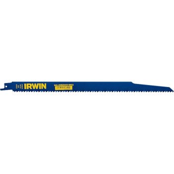 Irwin 372156 Reciprocating Saw Blade, 2 in W, 12 in L, 6 TPI, Bi-Metal Cutting Edge