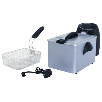 Presto ProFry Series 05461 Electric Deep Fryer, 8 Cup Food, 2.8 L Oil Capacity, 1800 W, Adjustable Thermostat Control