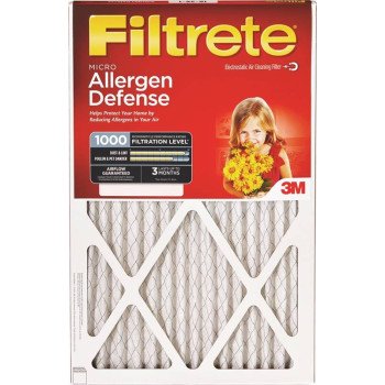 Filtrete 9828DC-6 Washable Air Filter, 30 in L, 18 in W, 11 MERV, 90 % Filter Efficiency, Cardboard Frame, White