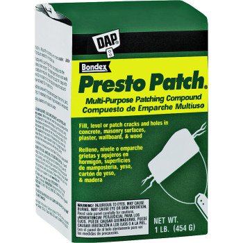 DAP Presto Patch 58505 Patching Compound, White, 4 lb Bag