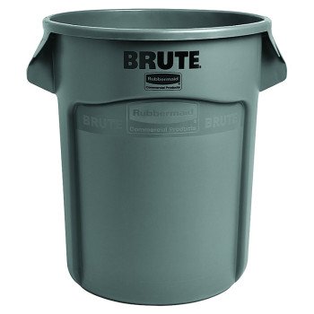 Rubbermaid FG262000GRAY Trash Can, 20 gal, Plastic, Gray