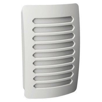 AmerTac Louver Decoplug NL-DPLV-W Night Light, 120 V, 0.9 W, LED Lamp, Warm White Light, 2 Lumens, 3000 K Color Temp