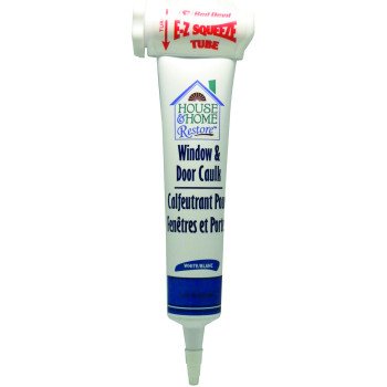 Red Devil 0848 Window and Door Caulk, White, -20 to 180 deg F, 5 fl-oz Squeeze Tube