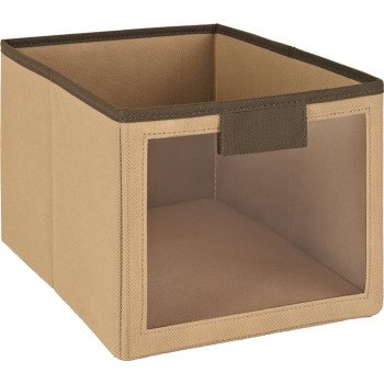 25065 BIN FABRIC W/WINDOW MOCA