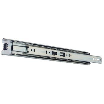 Knape & Vogt 8400P 16 Drawer Slide, 100 lb, 16 in L Rail, 1/2 in W Rail, Anochrome