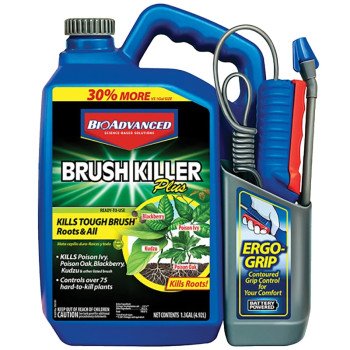 BioAdvanced 704701A Brush Killer, Liquid, Light Yellow, 1.3 gal Bottle