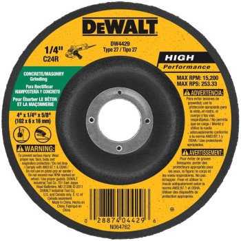 DW4429 WHEEL MASONRY 4INX1/4IN