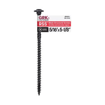 STRUCT SCREW BLK 5/16X5-1/8IN