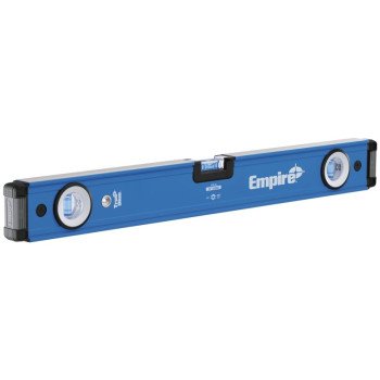 Empire True Blue Series E75.24 Box Level, 24 in L, 3-Vial, 1-Hang Hole, Non-Magnetic, Aluminum, Blue