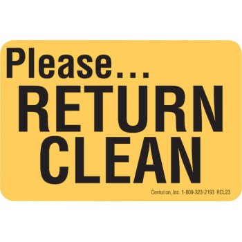 RCL23 DECAL RETURN CLEAN      