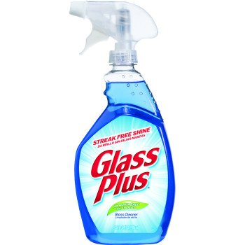 Glass Plus 1920089331 Glass and Surface Cleaner, 32 oz Bottle, Liquid, Citrus, Blue