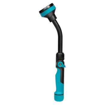 Gilmour 820432-1001 Watering Wand, Swivel Inlet, 5 -Spray Pattern, Shower, Zinc, Teal, 14 in L Wand