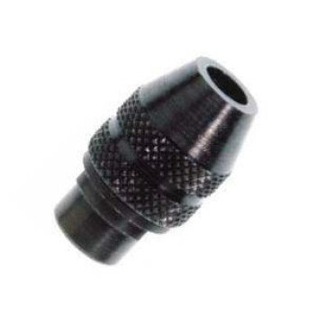 Dremel 4486 Drill Chuck, 1/32 in Chuck, Steel, Dim Gray, Keyless