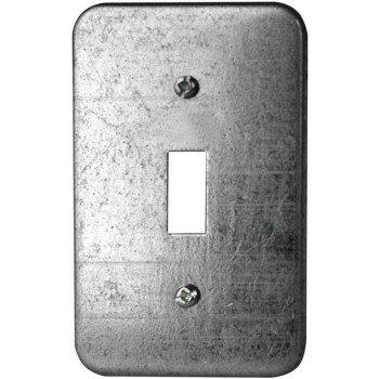 Hubbell 11C5BAR Utility Box Cover, 4 in L, 2-1/2 in W, Metal