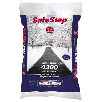 Safe Step Dual Blend 51151 Ice Melter, Crystalline Solid, Blue, 50 lb Bag