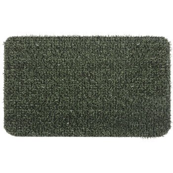 Grassworx Clean Machine Series 10372030 Door Mat, 30 in L, 18 in W, Rectangular, Medium Flair Pattern, Evergreen