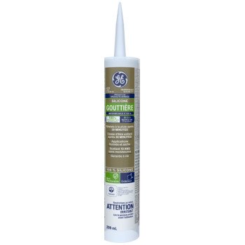 GE Silicone II SE2171 Gutter Sealant, Clear, Paste, 9.8 oz