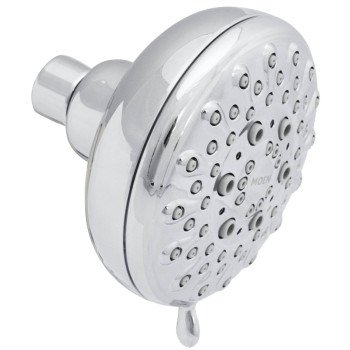 Moen Banbury Series 23045 Shower Head, 1.75 gpm, 1/2 in Connection, IPS, Chrome, 4 in Dia