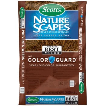 Scotts 88602440 Color Enhanced Mulch, Solid, Brown, 2 cu-ft Bag