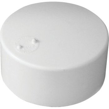 IPEX 414263BC Sewer Pipe Cap, 3 in, Hub, PVC, White