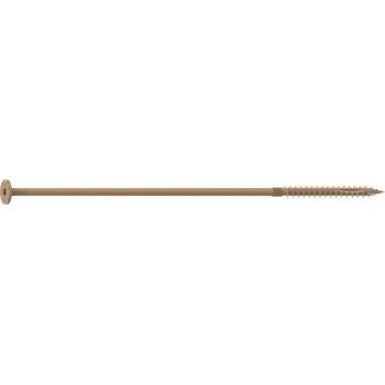 Camo 0360270 Structural Screw, 1/4 in Thread, 10 in L, Flat Head, Star Drive, Sharp Point, PROTECH Ultra 4 Coated, 10