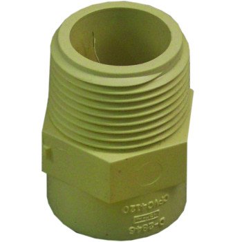 Nibco T00075C Pipe Adapter, 1 in, Slip x MIP, CPVC