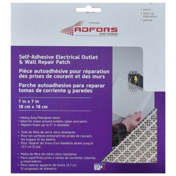 Adfors FDW6503-U Electrical Outlet/Wall Repair Patch, White