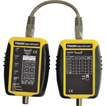 Sperry Instruments Cable-Test Series TT64202 Cable Tester, Black/Yellow