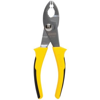 STANLEY 84-055 Slip Joint Plier, 6 in OAL, 1/2 in Jaw Opening, Ergonomic Handle, 7/8 in W Jaw, 1-1/8 in L Jaw